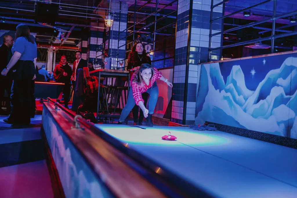 Ice-free curling at Roxy Liverpool School Lane
