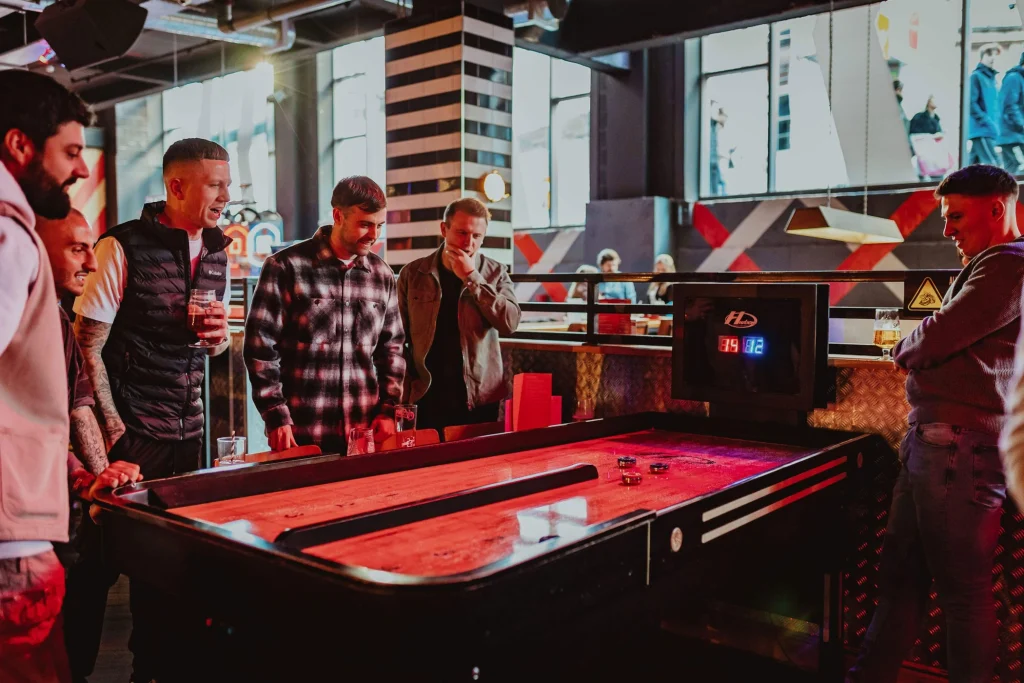 roxy birmingham victoria square bank shot shuffleboard