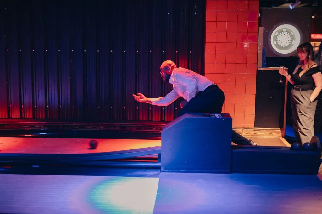 Duck pin bowling in shoreditch east london