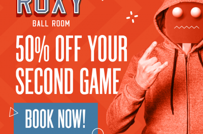 50% off your second game!